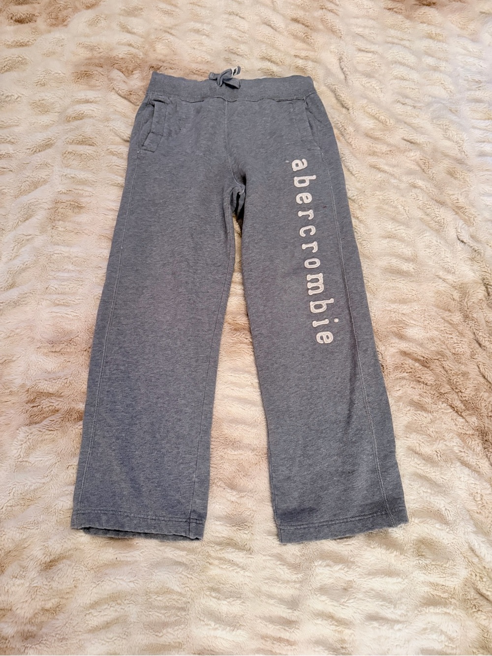 Abercrombie Kids Light Gray Cozy Sweatpants